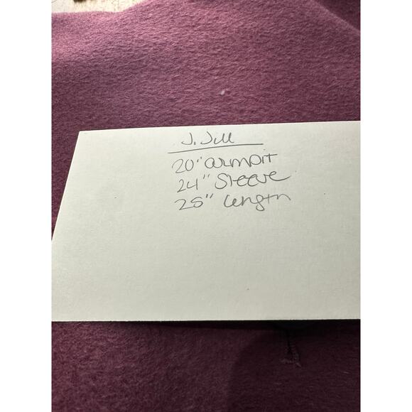 J.Jill Womens Wool Jacket Small Purple Round Neck Angoral Rabbit Blend Button Up - Picture 10 of 10